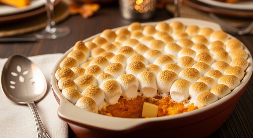 Sagittarius: Sweet Potato Casserole with Marshmallows Dish